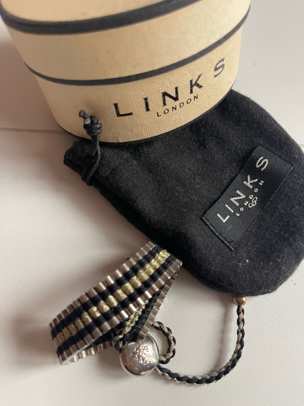 Genuine Links of London Sterling silver friendship bracelet